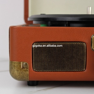 Giradischi multifunzione in vinile Phono marrone alla moda prefetto giradischi giradischi giradischi con trasmissione a cinghia