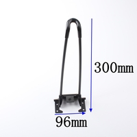 Pieds de table pliants réglables et détachables en métal robuste Lingtian, pour petite table, meubles portables, coussinets noirs, épaisseur 7 mm