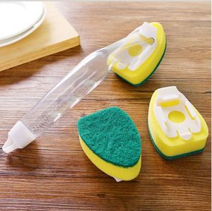 Brosse de nettoyage de cuisine personnalisée en gros, nouveau design, accessoires, éponge en mousse pour nettoyer les murs avec manche en plastique - Product Image 6