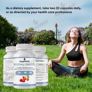 AegleWell Label pribadi alami pembersih ginjal kapsul suplemen kesehatan untuk pembersihan ginjal urin Detox dan perbaikan - Product Image 6