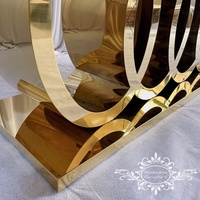 Anneau Table Base Cercle De Mariage Tables De Mariée Et De Marié En Acier Inoxydable Table À Manger De Haute Qualité De Luxe Événements De Mariage