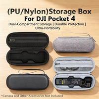 Étui de transport mini protecteur antichoc en PU/Nylon de qualité supérieure pour DJI OSMO Pocket 4