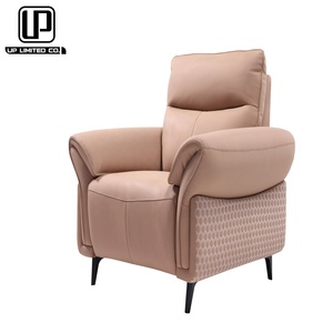 Juego de Muebles Reclinables de Cuero de Diseño Moderno y Lujoso, Estilo Europeo y Americano - Product Image 1