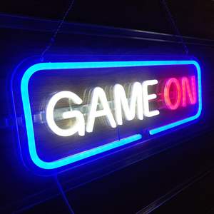 Game On Neon <b>Sign</b> LED Neon Light for Wall Decor USB Powered Dimmable Gaming Neon <b>Sign</b> for Bedroom Game Room - Product Image 3