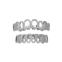Nouvel Arrivage Grillz dentaire Hip Hop plaqué or 18 carats, ajouré, style crocs de rappeur, bijou corporel, cadeau