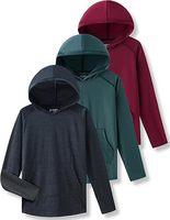Sweat-shirt à capuche en polaire électrique bleu pour jeunes, 100 % polyester, décontracté élégant, anti-humidité, séchage rapide, respirant
