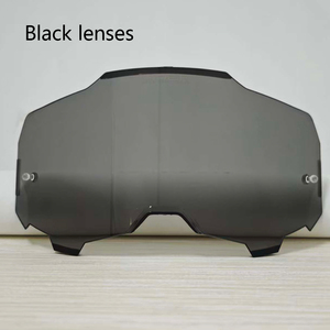 Lentes reemplazables para motocicleta Chopper, lentes acrílicas transparentes rojas anti-UV400 para ciclismo, esquí, deportes al aire libre - Product Image 2