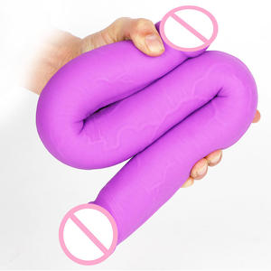 GF doppio lato Dildo per lesbiche giocattoli del sesso all'ingrosso gomma Silicone Super Realisticas nero grande cazzo pene prodotti per adulti - Product Image 1