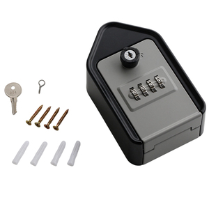 Boîte <span class=keywords><strong>à</strong></span> clés secrète murale G25 en alliage d'aluminium résistant aux intempéries avec serrure <span class=keywords><strong>à</strong></span> <span class=keywords><strong>code</strong></span> <span class=keywords><strong>à</strong></span> 4 chiffres, organiseur de clés extérieur - Product Image 1