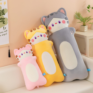 Extra Long <b>Cat</b> <b>Plush</b> Pillow Wholesale, 3 Sizes PP Cotton Stuffed Animal for Gift Stores & Promotional Use - Product Image 1
