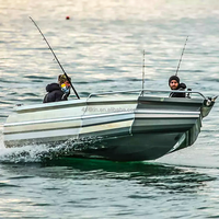 Yacht de sport miniature KinOcean Nice Bateau de vitesse en aluminium à essence avec moteur hors-bord