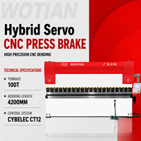 Presse plieuse CNC WE67K 100T4200MM à économie d'énergie avec servo-recul flexible pour la fabrication de tôles