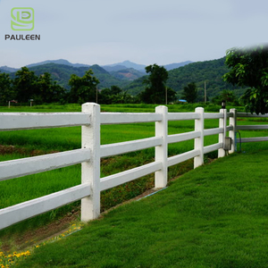 Valla <span class=keywords><strong>para</strong></span> Caballos de PVC Blanco de Alta Calidad <span class=keywords><strong>para</strong></span> Exteriores, con <span class=keywords><strong>3</strong></span> Rieles, Postes de Seguridad, Barandilla, Valla <span class=keywords><strong>para</strong></span> Rancho - Product Image 5