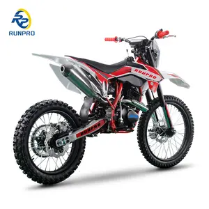 Motocross de gas RUNPRO, arranque eléctrico, 250cc, moto de cross todoterreno, neumático de motocicleta con 21 '18 ''para adulto