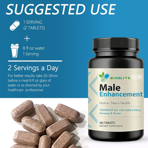 Pasokan Langsung Pabrik Tablet Tongkat Ali 120 Pcs Tongkat Ali Maca Ginseng Oyster Suplemen Makanan Peningkat Energi & Imunitas Pria OEM - Product Image 3