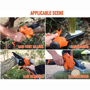 <span class=keywords><strong>Motosierra</strong></span> eléctrica portátil de 4 pulgadas y 12V, cortadora de cadena de árbol con batería - Product Image 6