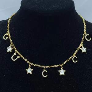 Nuova Collana Vintage Classica di Moda G, Placcata in Ottone Dorato, Collana Lussuosa ed Elegante, Gioielli GG Designer all'Ingrosso - Product Image 4