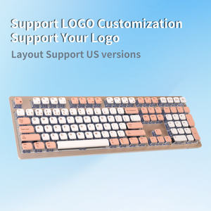 Nouveau produit Clavier mécanique silencieux à trois modes et à corps d'axe Kailh rétroéclairé par LED à 108 touches avec fonctions remplaçables à chaud - Product Image 3