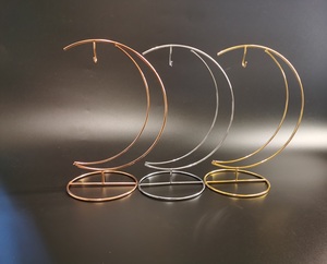 Giáng sinh bên Glass Tank tấm chủ hiển thị đứng mặt trăng kim loại hồ cạn trang trí hiển thị móc áo - Product Image 5