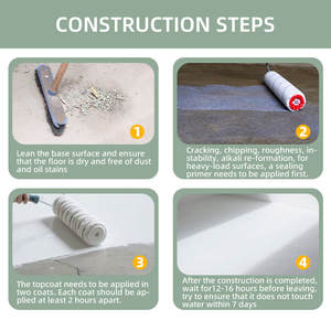 Revêtements de <span class=keywords><strong>sol</strong></span> époxy de haute qualité, écologiques et personnalisés en usine, résistants à l'usure, antistatiques, peintures intérieures - Product Image 5