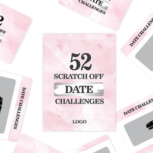 Impression personnalisée 52 Date Challenge Couple Jeu Date Scratch Off Jeu de cartes avec boîte - Product Image 2