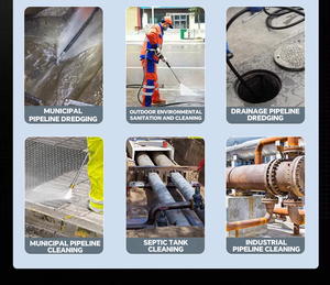 POHIR-1840D Jato De Limpeza De Drenagens De Esgoto Combustível Diesel Nova Condição para Uso De Cozinha Máquina De Limpeza De Tubulação - Product Image 6