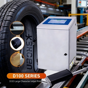 เครื่องพิมพ์อิงค์เจ็ทอุตสาหกรรม DOD D100 สำหรับพิมพ์ตัวอักษรขนาดใหญ่ ใช้หมึกสีขาว สำหรับพิมพ์บนโลหะ ท่อ และหิน  แบบอัตโนมัติ  ซื้อจำนวนมากได้ - Product Image 2