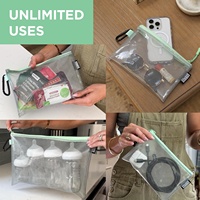 Bolsa Transparente Personalizada con Cierre, Organizador de Cables, Bolsa de Viaje para Accesorios Electrónicos, Cámara, Herramientas y Almacenamiento de Dispositivos Pequeños
