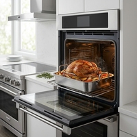 Plaque de cuisson rectangulaire en acier inoxydable durable de 15 pouces avec grille de refroidissement en V – Écologique, compatible four, facile à nettoyer