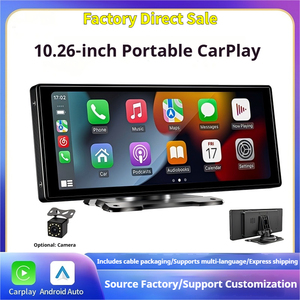 Universal <strong>Car</strong> 10.26inch IPS Portable Display Wireless Carplay <strong>Android</strong> Auto Navigation High Definition Touch Screen Multimedia - Product Image 2