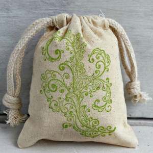 Screen Printing Muslin Drawstring Dust Bag Scented Drawer <b>Sachets</b> - Product Image 1