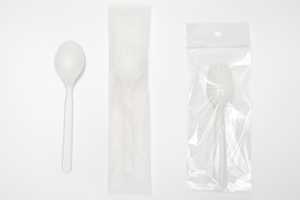 Cpla tùy chỉnh 100% sinh thái thân thiện PLA muỗng compostable Flatware phân hủy sinh học PLA dao kéo muỗng - Product Image 3