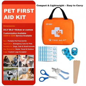 Draagbare EHBO-<span class=keywords><strong>kit</strong></span> voor huisdieren, complete noodhulpverleningsset, opbergtas voor honden & katten, voor thuis, reizen en trauma. - Product Image 1