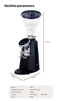 Macinacaffè Elettrico Professionale di Grado Industriale, Macchina per Espresso ad Alta Efficienza con Tramoggia da 1,5L