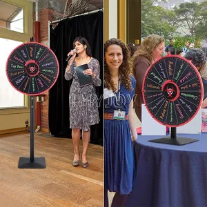 24' Dual Use fortune wheel stand Carnival prize machine Luck Spin Win Prize Wheels of fortune