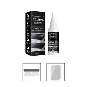 Kit de réparation de pare-brise, ensemble de réparation de fissures et de éclats de verre, mastic de réparation de verre de voiture, colle DIY, réparation rapide des éclats et des fissures - Product Image 1