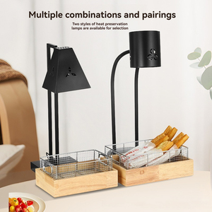 Lámpara de Calor <span class=keywords><strong>para</strong></span> Alimentos, Lámpara Negra <span class=keywords><strong>para</strong></span> Calentar Alimentos, Lámpara Eléctrica <span class=keywords><strong>para</strong></span> Calentar Alimentos, Lámpara de Escritorio <span class=keywords><strong>para</strong></span> Calentar Alimentos <span class=keywords><strong>para</strong></span> Buffet de Hotel - Product Image 2