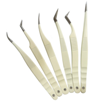 Pince à cils volume en forme de botte, en acier inoxydable massif, pour extensions de cils facilement éventailables, vente chaude, marque privée, faible MOQ