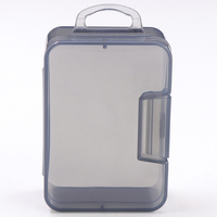 Boîte de rangement transparente en plastique PP avec crochet pour composants électroniques et vis, emballage vide d'usine WEISHENG