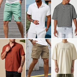 Ropa de Verano para Hombre 2026, Moda Mixta, Camiseta de Algodón Puro, Polo Casual, Pantalones Cortos, Envío Aleatorio, Venta al Por Mayor - Product Image 2
