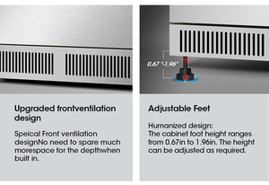 American home bar réfrigérateur eau boissons aux fruits refroidissement haut de gamme <span class=keywords><strong>tactile</strong></span> contrôle numérique 24 intégré bar réfrigérateur - Product Image 5