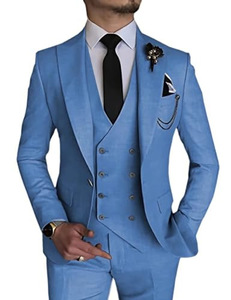 <span class=keywords><strong>Costume</strong></span> de <span class=keywords><strong>Mariage</strong></span> <span class=keywords><strong>Homme</strong></span> Slim Fit 3 Pièces <span class=keywords><strong>Italien</strong></span> de Haute Qualité Business Personnalisé Blazer Gilet Pantalon de Soirée pour Demoiselles d'Honneur - Product Image 5