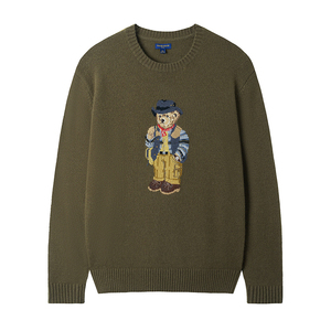 Pull en maille léger pour homme, collection <span class=keywords><strong>Printemps</strong></span> 2026, avec logo personnalisé, en coton respirant, faible MOQ, fabricant OEM/ODM - Product Image 3