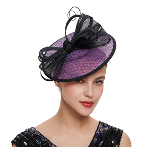 Chapeau Fascinator Rétro Coloré Tendance, en Sinamay avec Voilette en Dentelle, Respirant et Confortable – Idéal pour le Kentucky Derby, les Sports et la Plage – Le Meilleur Cadeau pour Femme - Product Image 1