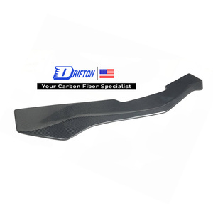 Pour Alfa Romeo Giulia Base Ti 2016-2023 Séparateur avant en fibre de carbone sèche - Product Image 1