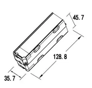 CR-7114 מיני LED תאורת חירום נטענת תאורת למטה פתוחה ועדשת מסדרון 3 שעות גיבוי תאורת חירום שקועה