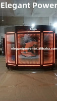 Personnalisé 2024 Date Diy Club DJ Booth Façade avec Lumière Lecteur de Disque Led Numérique DJ Table Stand