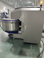 Mélangeur à pâte industriel double vitesse 300 kg avec cuve spirale amovible et élévateur pour farines, laits et eaux