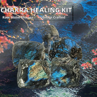 Pierres brutes de labradorite naturelle, cristaux bruts de labradorite bleue chatoyante, vente en gros de pierres précieuses brutes pour la guérison
