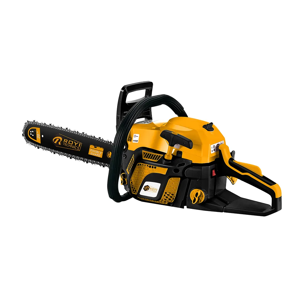 ROYI wholesale high quality petrol and gas chainsaw 2 Stroke Professional 58cc tree cutter machine Chain Saw Gasoline Chain Saw